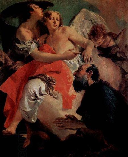 Giovanni Battista Tiepolo Abraham und die Engel, Pendant zu  Hagar und Ismael China oil painting art